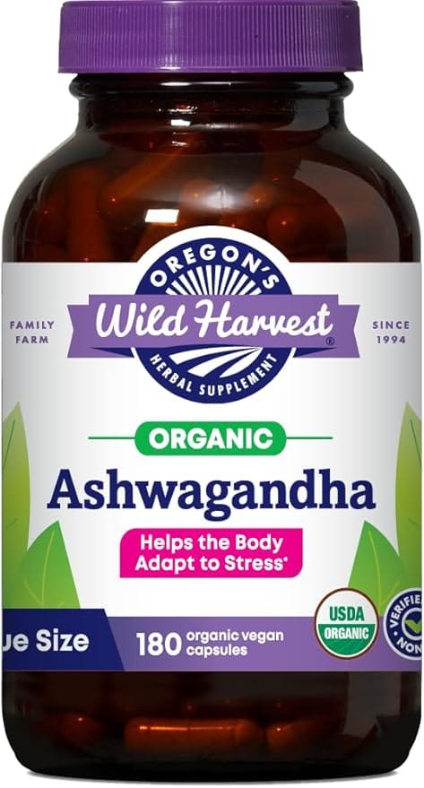 Organic Ashwagandha 180 Capsules